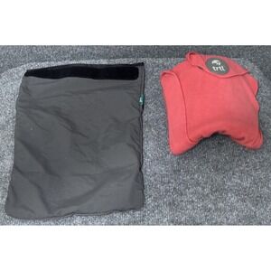 Trtl Super Soft Travel Neck Support Pillow Hypo Fleece Ergo Brace EUC Pale Red